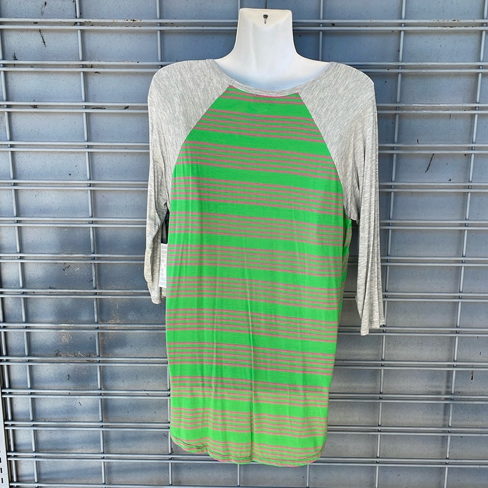 LulaRoe Striped Randy Top-#0302 - Picture 11 of 12